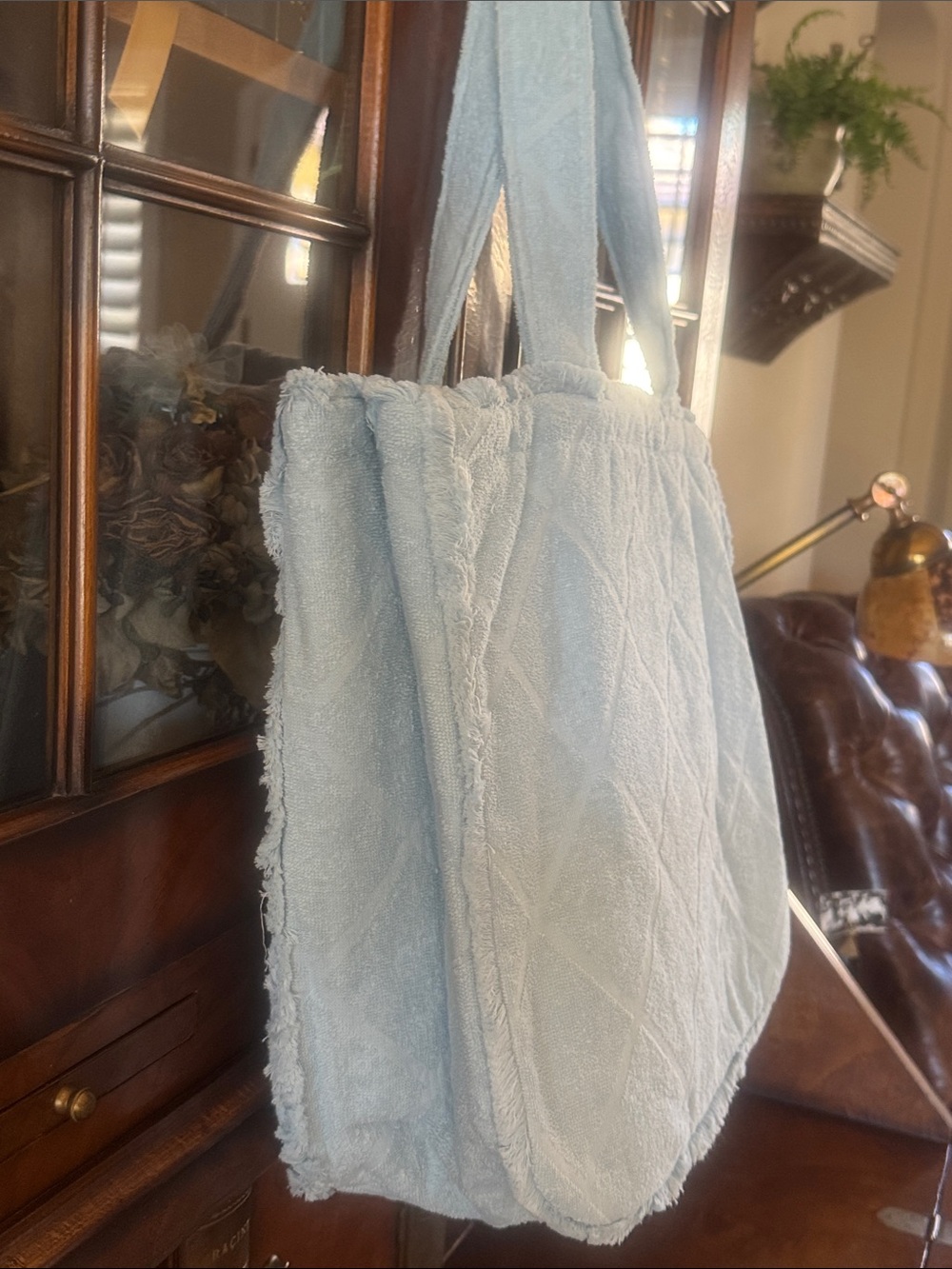 Mark & Graham Terry Beach Tote with Wide Handles -New!